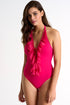 Shan Mia Plunging mesh one-piece